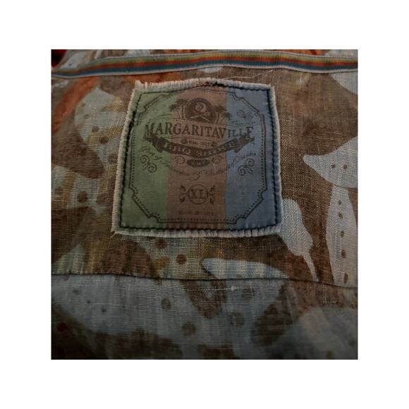 Margaritaville Linen Hawaiian Shirt, Size XL, Men's, 100% Linen - Picture 4 of 4